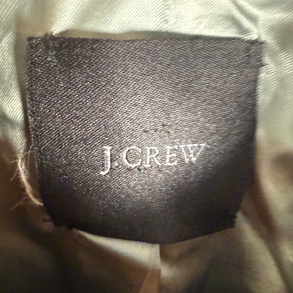 J.Crew Classic Lady Day Coat Womens Black Italian Wool Tailored Long Old Money - Picture 5 of 10